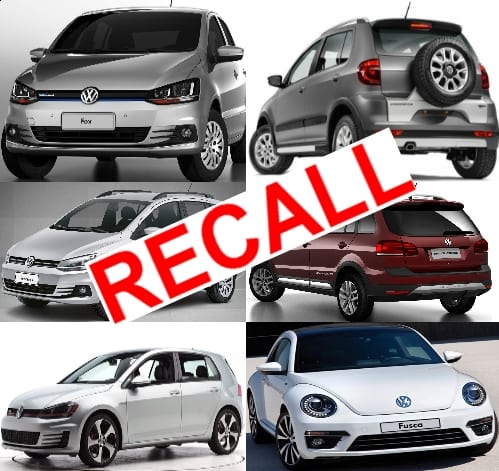 VW convoca recall por falha em airbag e vazamento de combustível
