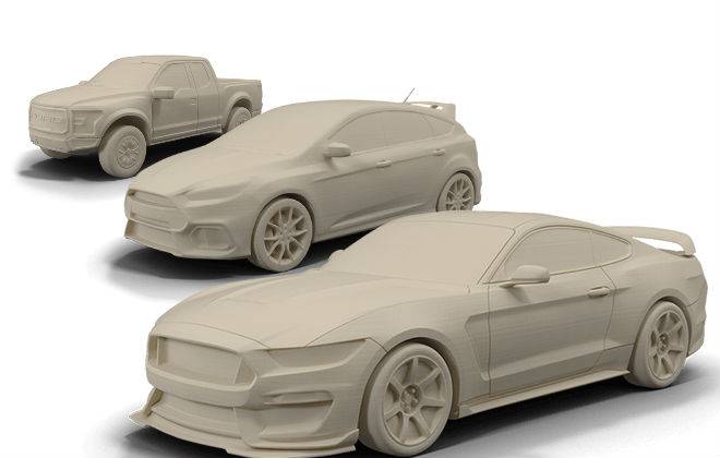 Modelos de carros da Ford são impressos em 3D