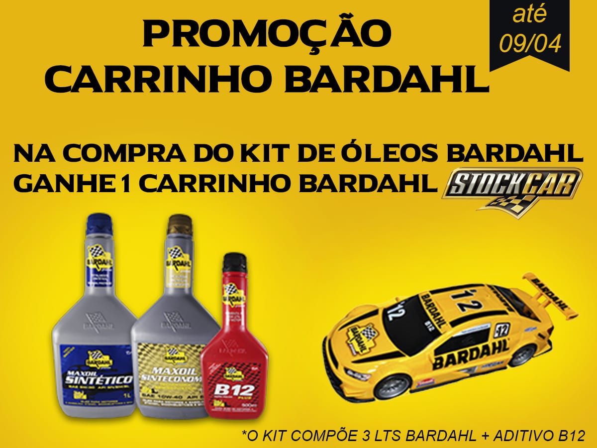 Promoção Carrinho Bardahl Stock Car